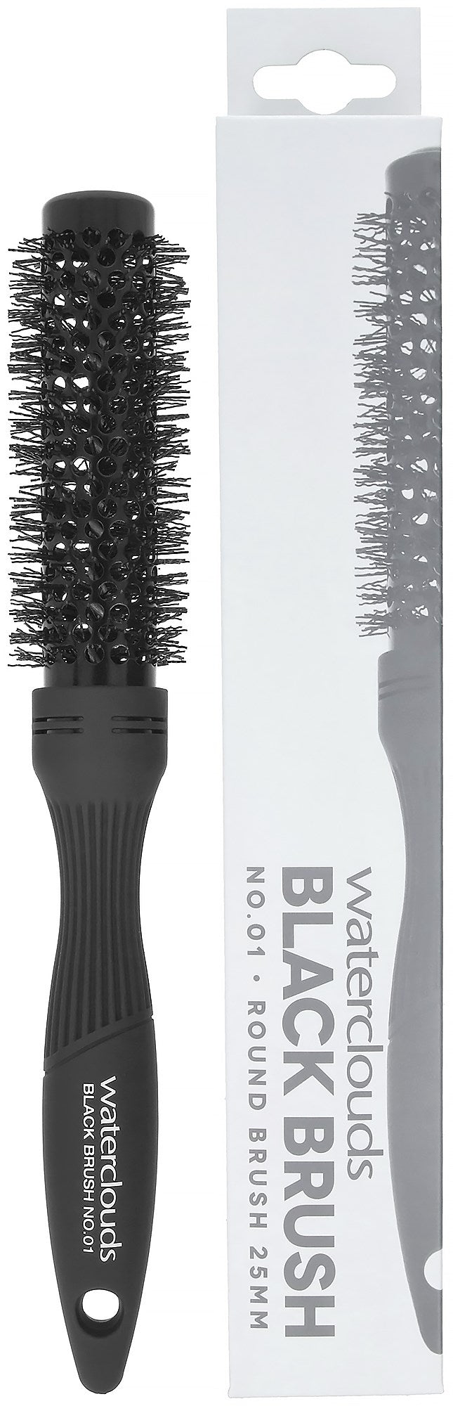 Waterclouds Black Brush No.01 Ceramic Hot Curling Brush 25Ø