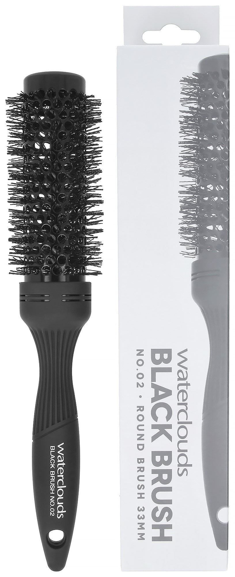 Waterclouds Black Brush No.02 Ceramic Hot Curling Brush 33Ø