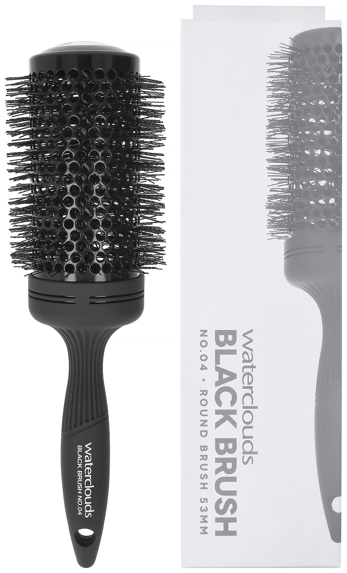 Waterclouds Black Brush No.04 Ceramic Hot Curling Brush 53Ø