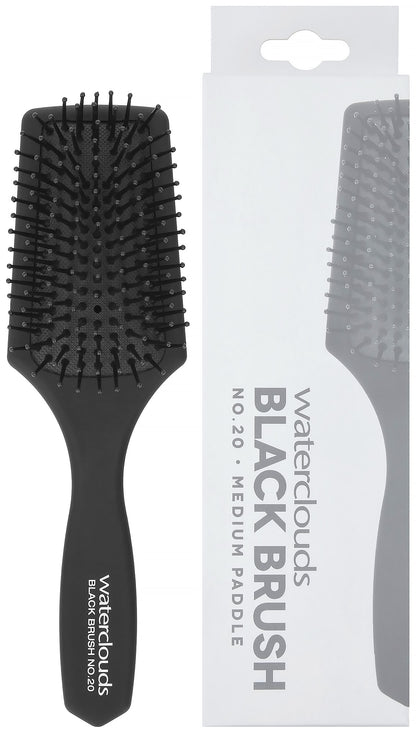 Waterclouds Black Brush No.20 Medium Paddle Brush