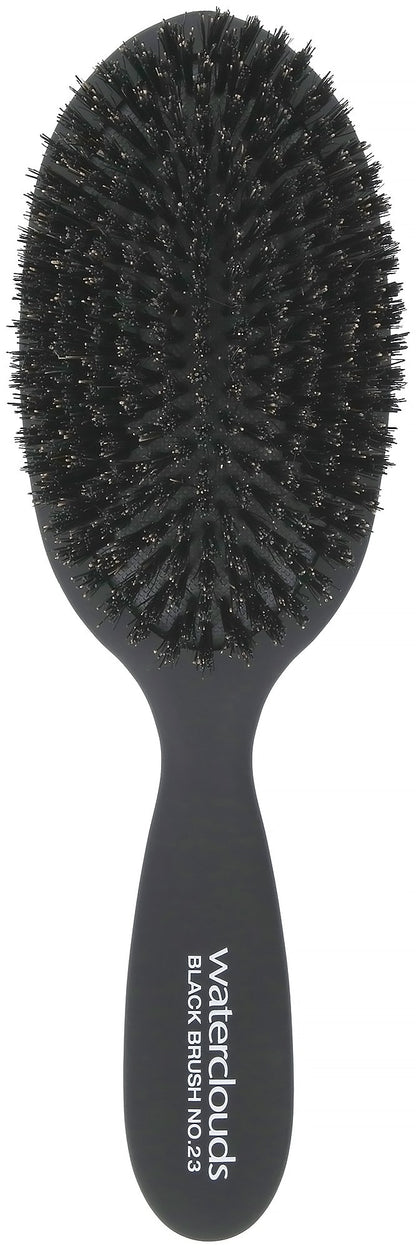 Waterclouds Black Brush No.23 Cushion Brush Natural Boar Bristles