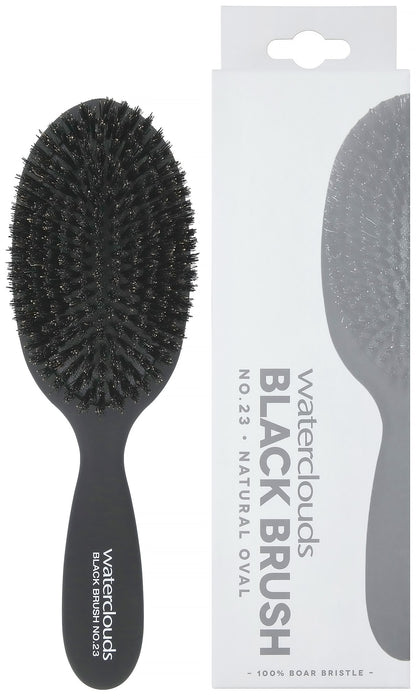 Waterclouds Black Brush No.23 Cushion Brush Natural Boar Bristles