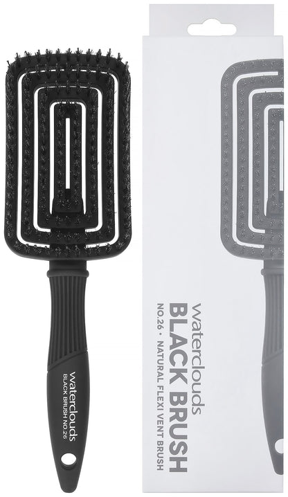 Waterclouds Black Brush No.26 Natural Flex vent Large