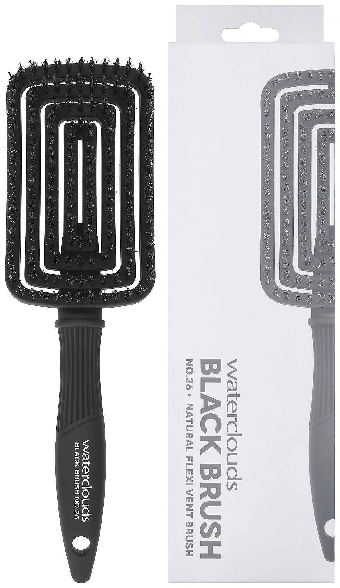 Waterclouds Black Brush No.26 Natural Flex vent Large