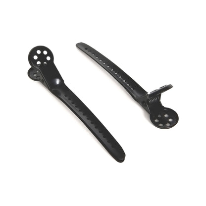 Waterclouds Black Brush Styling Clips 2-pack