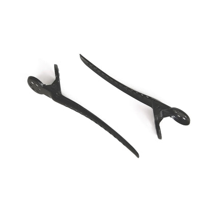 Waterclouds Black Brush Styling Clips 2-pack