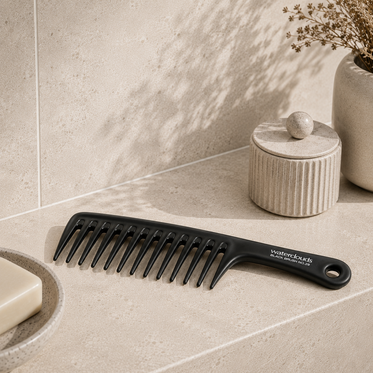 Waterclouds Black Brush No.29 Large Comb