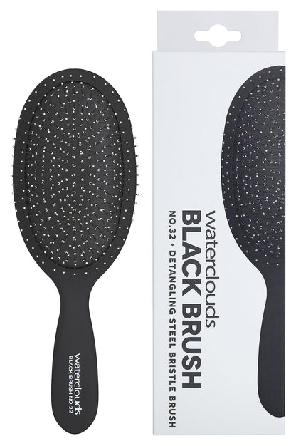 Waterclouds Black Brush No.32 Detangling Steel Bristle Brush