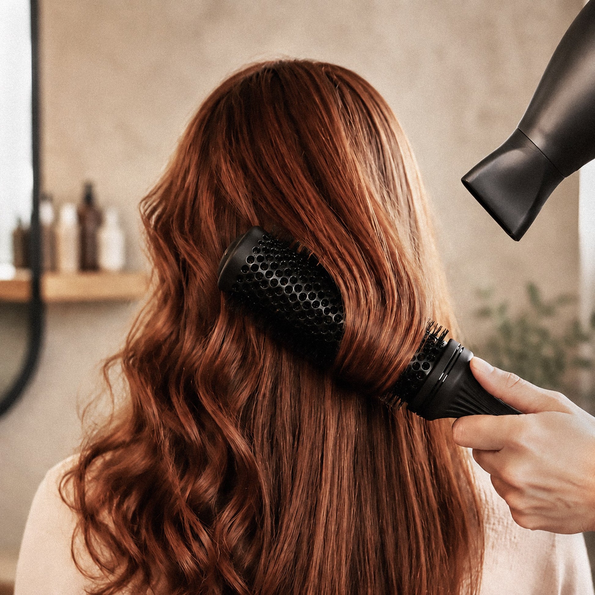 Waterclouds Black Brush No.33 Xtra Long Ceramic Hot Curling Brush 43Ø
