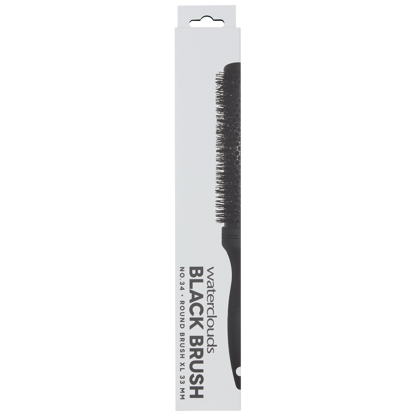 Waterclouds Black Brush No.34 Xtra Long Ceramic Hot Curling Brush 33Ø