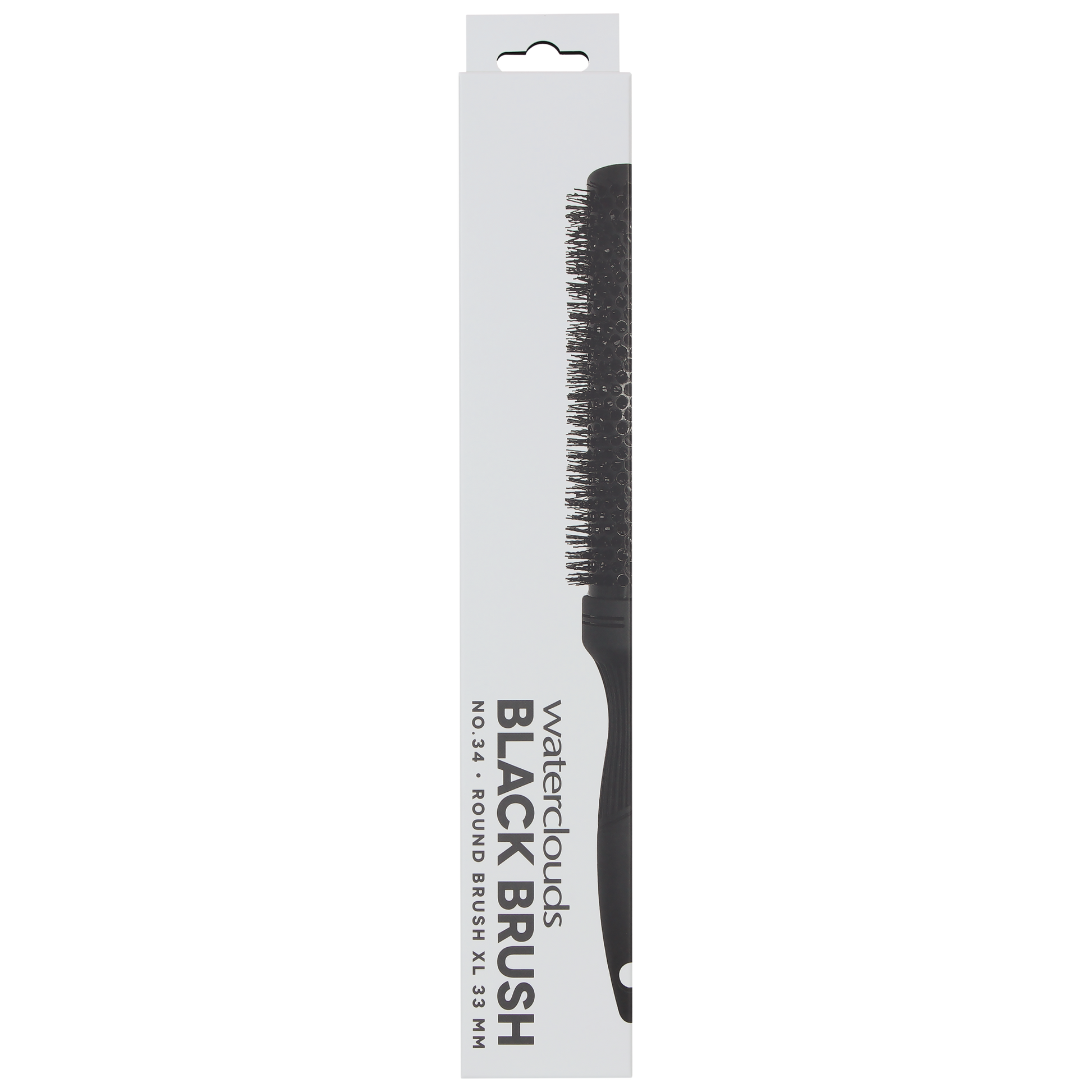 Waterclouds Black Brush No.34 Xtra Long Ceramic Hot Curling Brush 33Ø