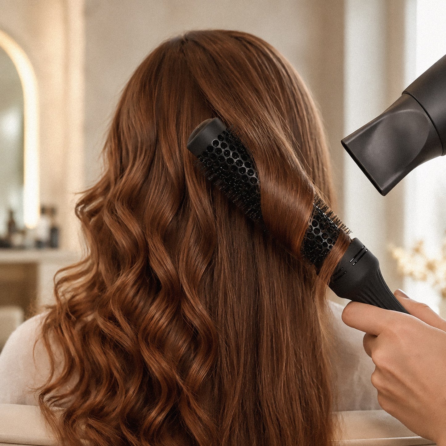 Waterclouds Black Brush No.34 Xtra Long Ceramic Hot Curling Brush 33Ø