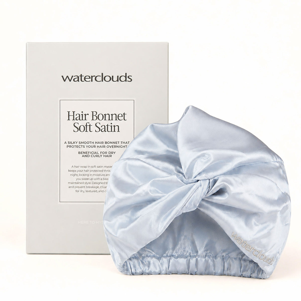 Waterclouds Soft Satin Hair Bonnet