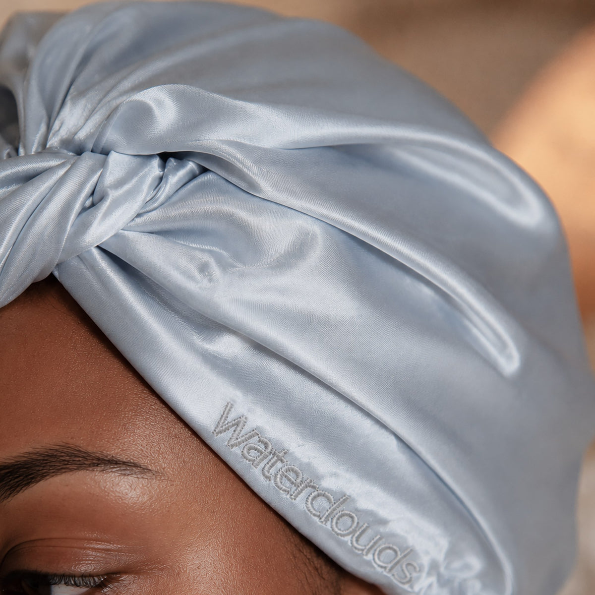 Waterclouds Soft Satin Hair Bonnet